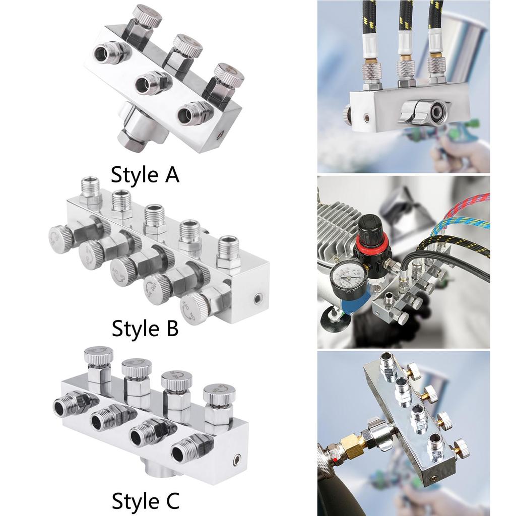 Airbrush Adaptor Professional Air Brush Painting Fitting Repair Tool Adjustment Splitter Airbrush Hose Portable Accessories
