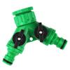 Water Splitter 3 Way 1 Inlet 2 Outlet Faucet Splitter Adapter for Washing Machine Gardening DN15 DN20 Plastic