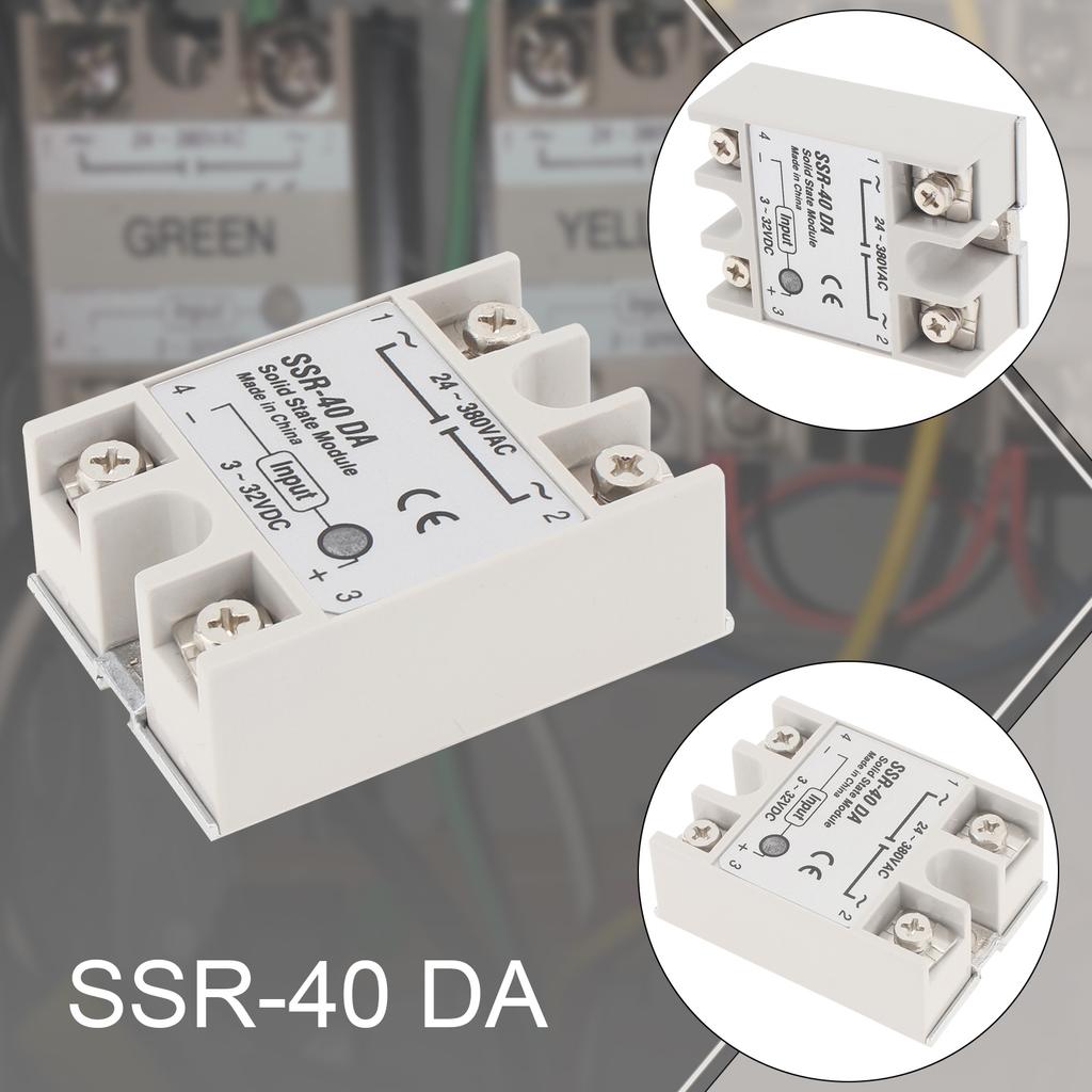 1 Stück SSR-25 DA / SSR-40 DA DC 3-32V AC 24-380V Halbleiterrelais