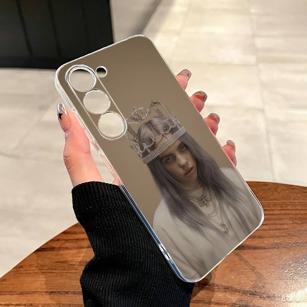 Singer B-Billie Eilish Phone Case For SamsungA10,12,20,21S,30,31,40,50,51,52,70,71 Transparent Cover