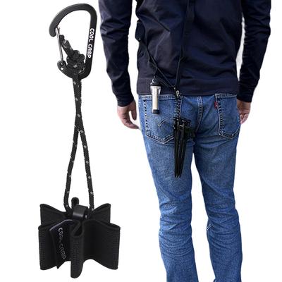 Ceinture de Rangement Rétractable pour 6 piquets de Tente Portables Organisateur Multifonctionnel pour Piquets de Tente de Camping en Plein Air Randonnée Pique-nique