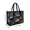 Crack Pattern Tote Bag Large Capacity Casual Shoulder Handbag For Daily Use