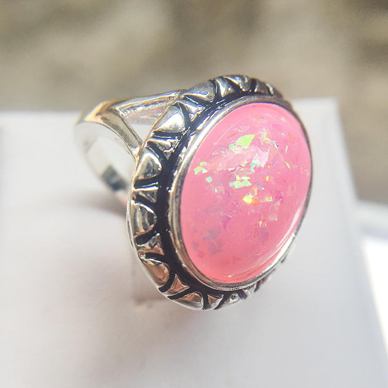 Jewelry, Popular Court Retro Rings, Female Opal Rings