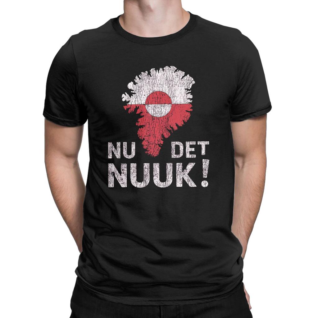 Harajuku TShirt Summer Greenland NuDetNuuk Hip Hop TShirts Cotton Tee Shirt for Men Y2K Casual Big Size Short Sleeve Tops