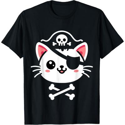T-shirt Costume d'Halloween Chat Pirate