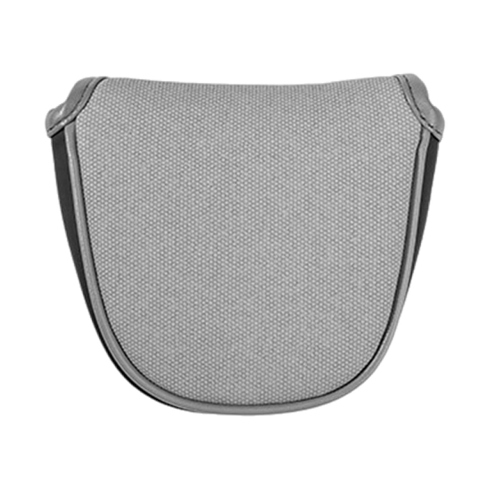 

Stylish Mallet Putter Club Cover PU Leather Golf Head Cover Magnetic Velvet Lined Protection for Golf Club Gear