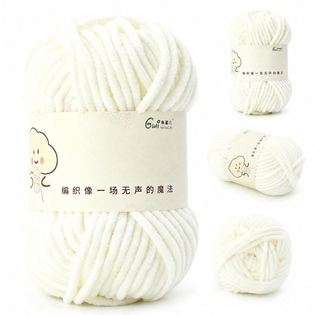 Weiches Garn zum Häkeln und Handstricken, Hautfreundliches mitteldickes Garn für DIY-Puppen