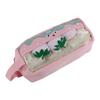 Pencil Bag Cute Cartoon Style Smoothing Zipper Canvas Big Capacity Large Pencil Case for Home