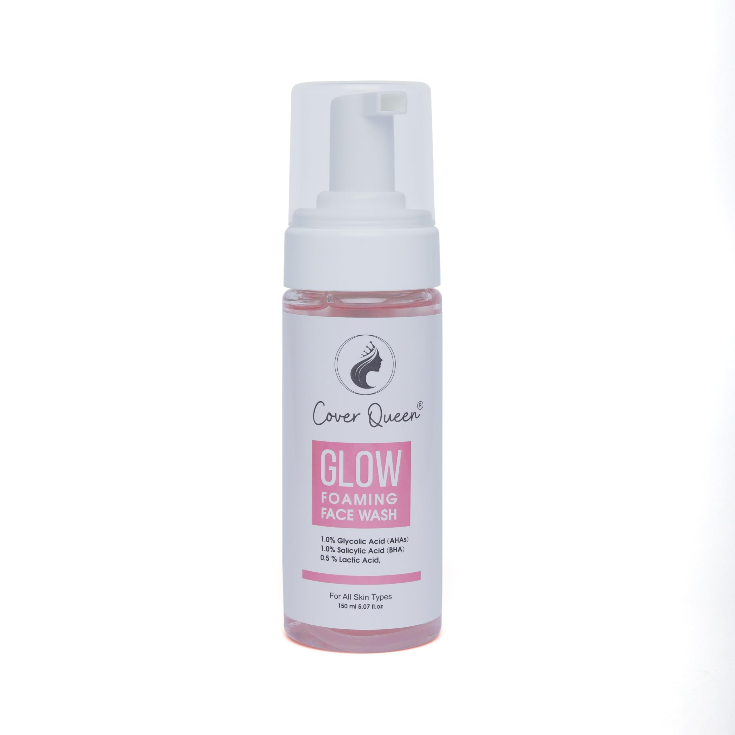Glow foaming face wash AHA BHA Hydrating Foaming Face Wash for Men and Women