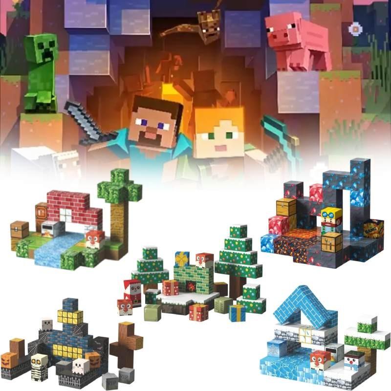 Minecraft Magnetic Block Toys For Creative Child Development Toy Kids Gift