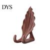 Cute Desk Gadgets Leaf Shaped Phone Stand, 3D Printed Mobile Holder with Double Stable Cell Mount Hook Support, Creative Hands Free Video Cradle,