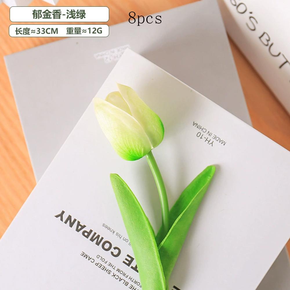Mini Jade Fragrant Flower Wedding Pography Props Family Gathering Festival Party Decoration Simulation Flowers PU 8Pc Kid Friendly Entertaining Fun