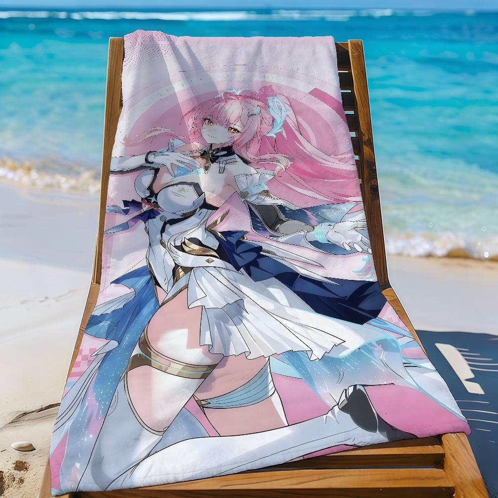 

Game Aemeath WuWa Towel Sports Quick Dry Travel Camping Gear Sandproof Soft Light Large Beach Towel W40*H60(CM)