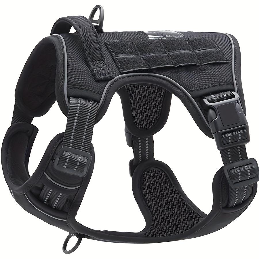 No-Pull Dog Harness, Military Vest with Handle. Reflective, for Large Service Dog Training. Hand Wash.
