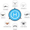 75cm Foldable Waterproof Drone Landing Pad | Night-Visible, Easy to Carry | Compatible with DJI Phantom, Mavic PRO, Inspire, 3DR Solo | Orange Plastic