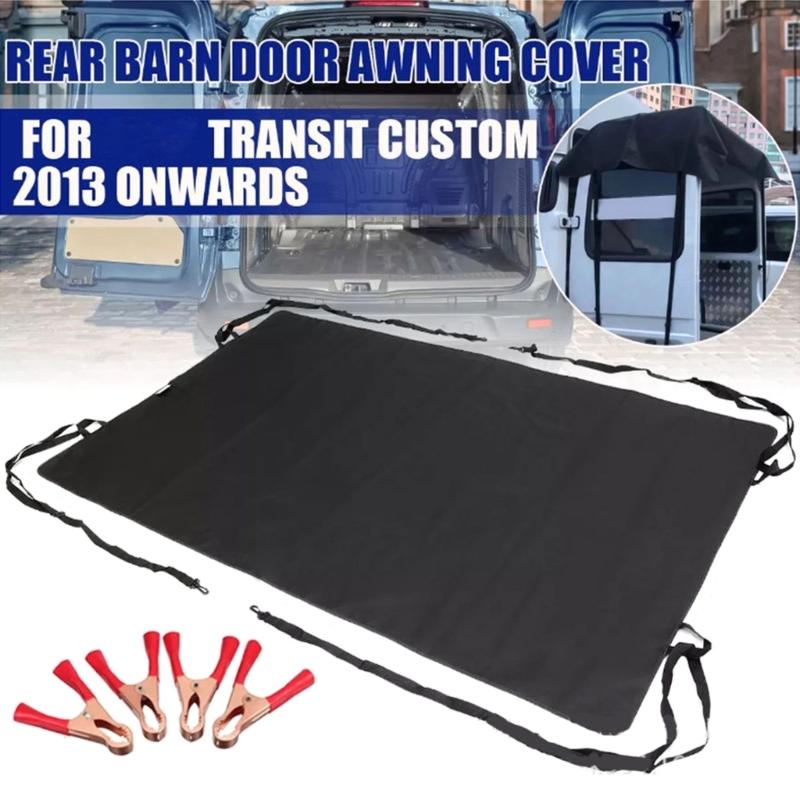 Tailgates Awning Sunshades Cover Waterproof Polyester Cover Motorhome Rear Door Canopy Sun Blockers for Outdoor Camping
