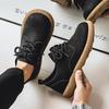 Men’s Retro Short Boots Shoes Fashion Casual Driving Shoes Black Brown Wide Head Shoes Plus Size