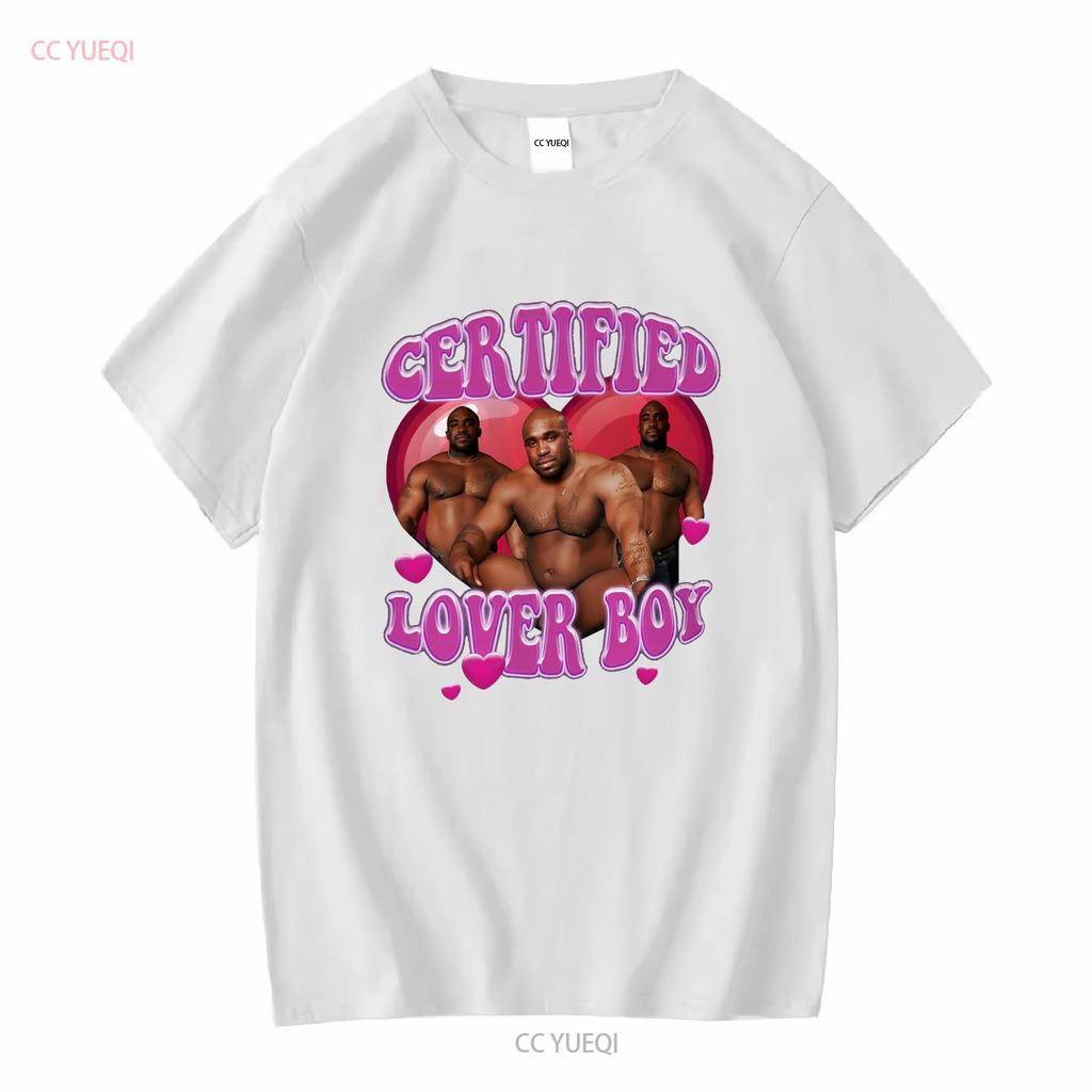 T-shirt Meme Barry Wood Seduto sul Letto Certified Lover Boy Felpa Regalo Divertente Rude Scherzo da Ufficio maniche lunghe o corte vintage