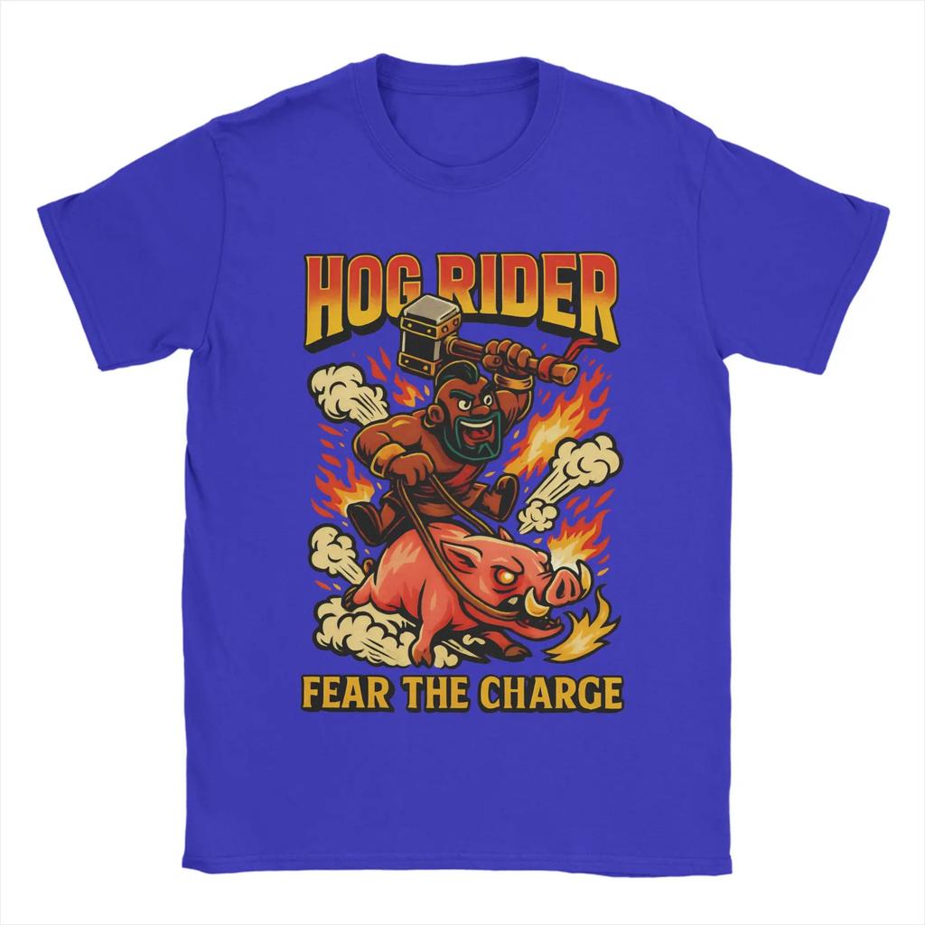 Vintage T Shirt Summer Hog Rider Popular T Shirts Cotton Tshirt for Men Awesome Printed Short Sleeve Tees