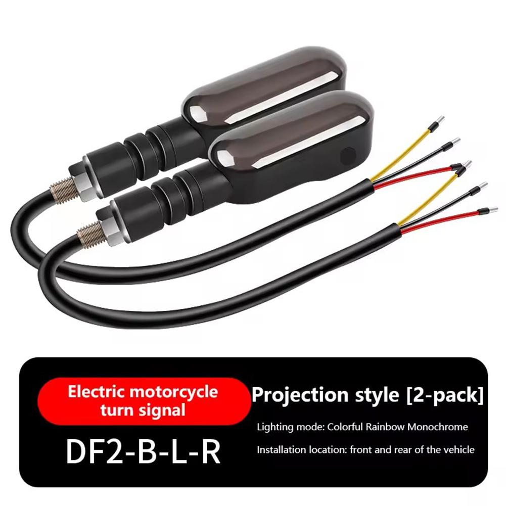 

Motorcycle Projection Turn Signal Colorful Atmosphere LED Turn Signal High Brightness Night Safety Warning Light Decoration