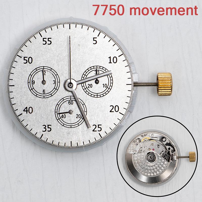 NEW ETA 7750 For Automatic Watch Movement 3.6.9 Chronogrpah For Asian 7750 Movement Durable Movements High Accuracy Clone
