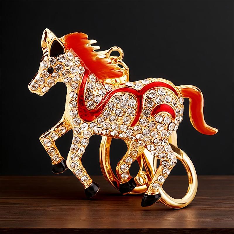  Pony Car Keychain Bag Pendant Metal Keychain Year Of The Horse