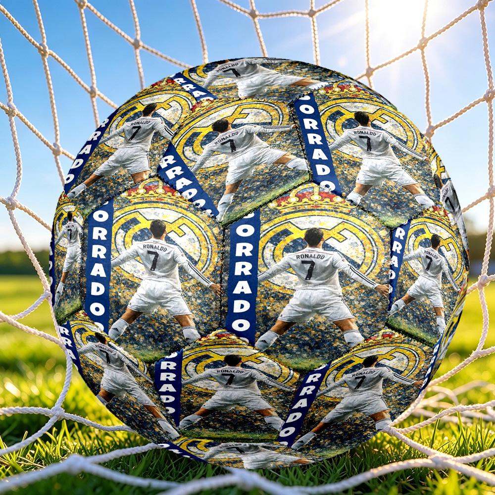 1pc Cr Football Legend Soccer Ball Size 5, Suitable for Practice Matches/tournament Training,Lightweight and Durable. Cl7021