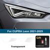 Kit Pellicola Protettiva Fari Auto Pretagliata Nero Fumo per Seat CUPRA Formentor Leon 2021-2025 Pellicola Vinilica TPU PPF Antigraffio