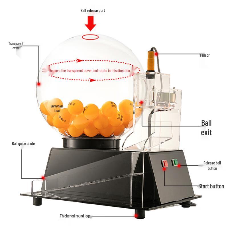 Acrylic Electric Raffle Ball Machine