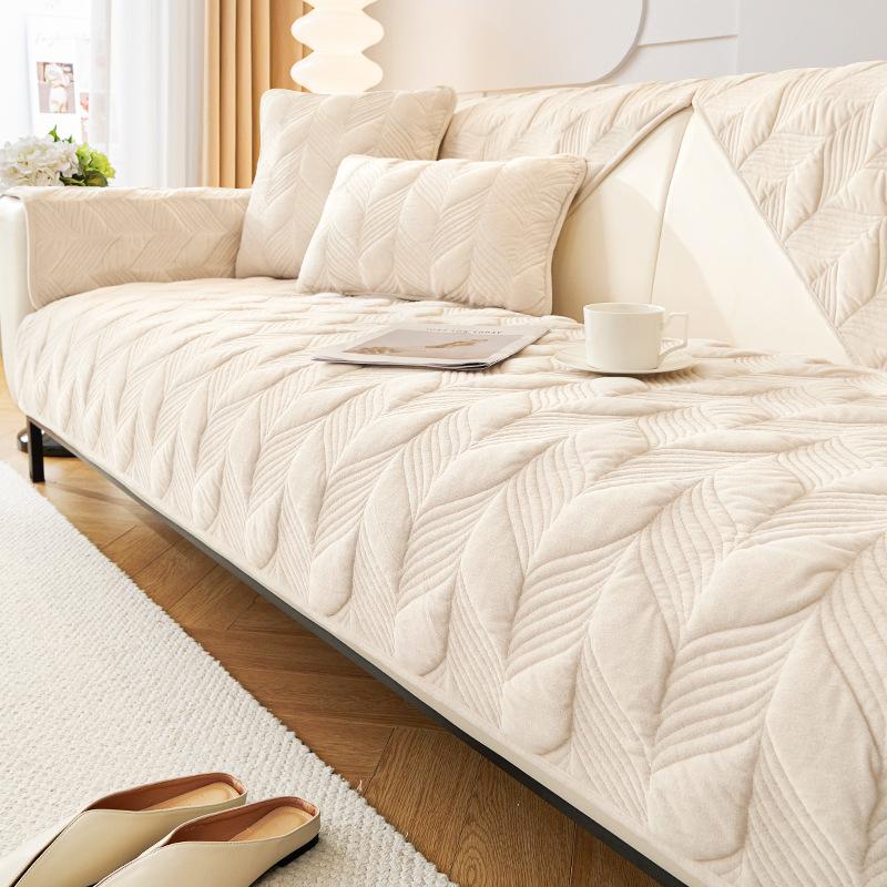 Kurzflor Sofa Schutzhülle Sofakissen Herbst und Winter Verdickte Couch Matten Mehrfarbig Dekorativ Staubdicht Speziell