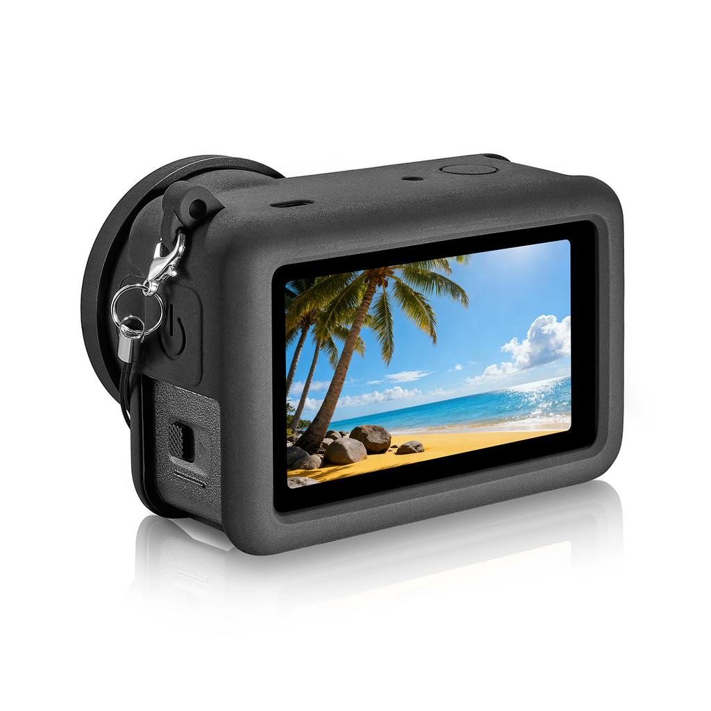 Étui de Protection en Silicone Pour DJI Osmo Action 6 Housse Protectrice antichoc avec Bouchon d'objectif Pour DJI Osmo Action 6 Accessoires Caméra