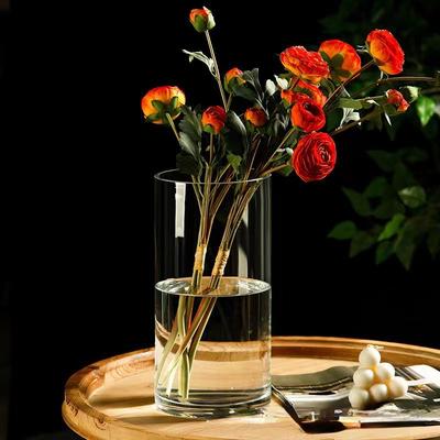 Zylinderglas Hydroponische Blumenvase Mittelstück Hochzeitsdeko Kerzenständer Winddichte Abdeckung Ökologische Glasflasche Vorratstank