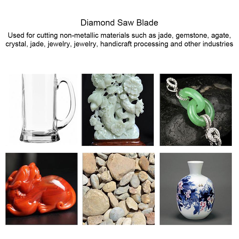 Diamond Lapidary Saw Disc Blade Diamond Cutting Disc Blade for Crystal(150*20*0.5mm)