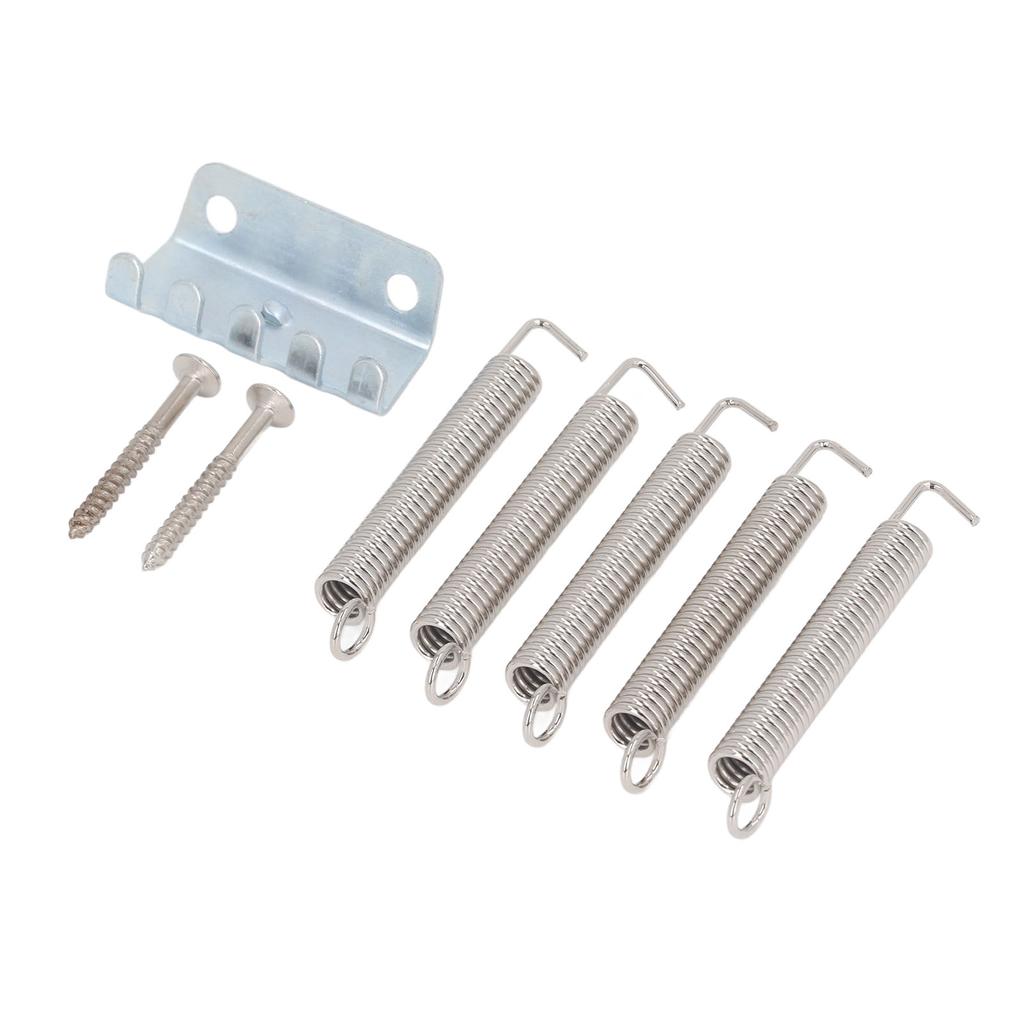 Electric Guitar Tremolo Spring Claw Screw Kit Stainless Steel Glossy Smoothly Tremolo Bridge Parts F