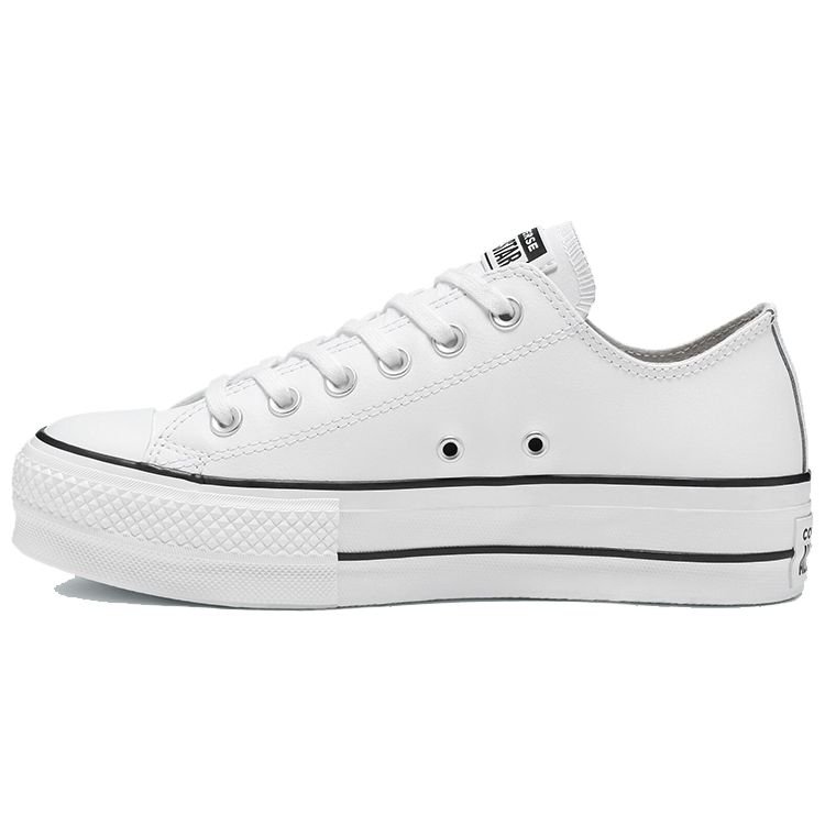 

Converse Chuck Taylor All Star Lift Clean Ox Белые женские кроссовки Черные 561680C