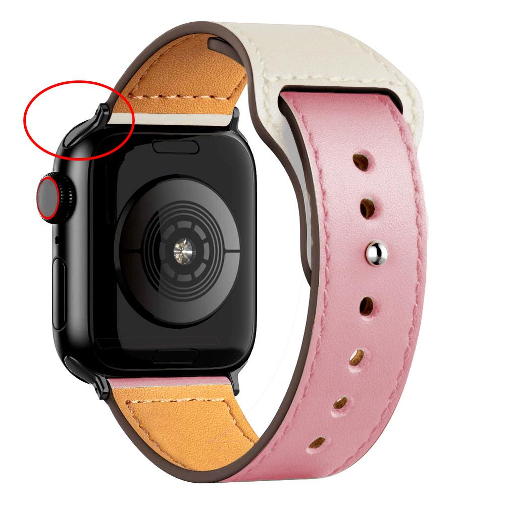 Leather Strap For Apple Watch Band 44mm 45mm 49mm 41mm 40mm 42mm 38mm Wristband Correa Bracelet iWatch Series 8 9 3 4 5 6 SE 7