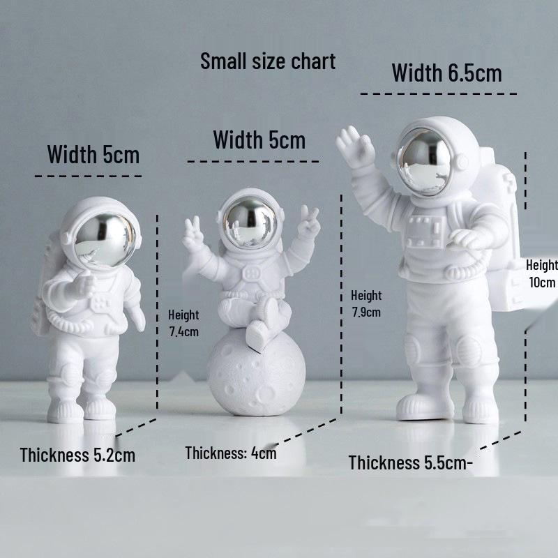 Kleiner Astronauten-Anhänger - Weltraummann-Dekoration für Wohnzimmer, Zuhause, Weinschrank oder als Einweihungsgeschenk