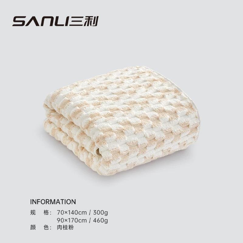 

Полотенце коралловый велюр плюшевое взрослое толстое банное полотенце парное обертывание банное полотенце цветовая гамма ромбовидный узор 70*140