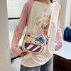 Casual nylon new shoulder messenger bag small square bag 2025 cute cat small round bag girl travel shoulder bag
