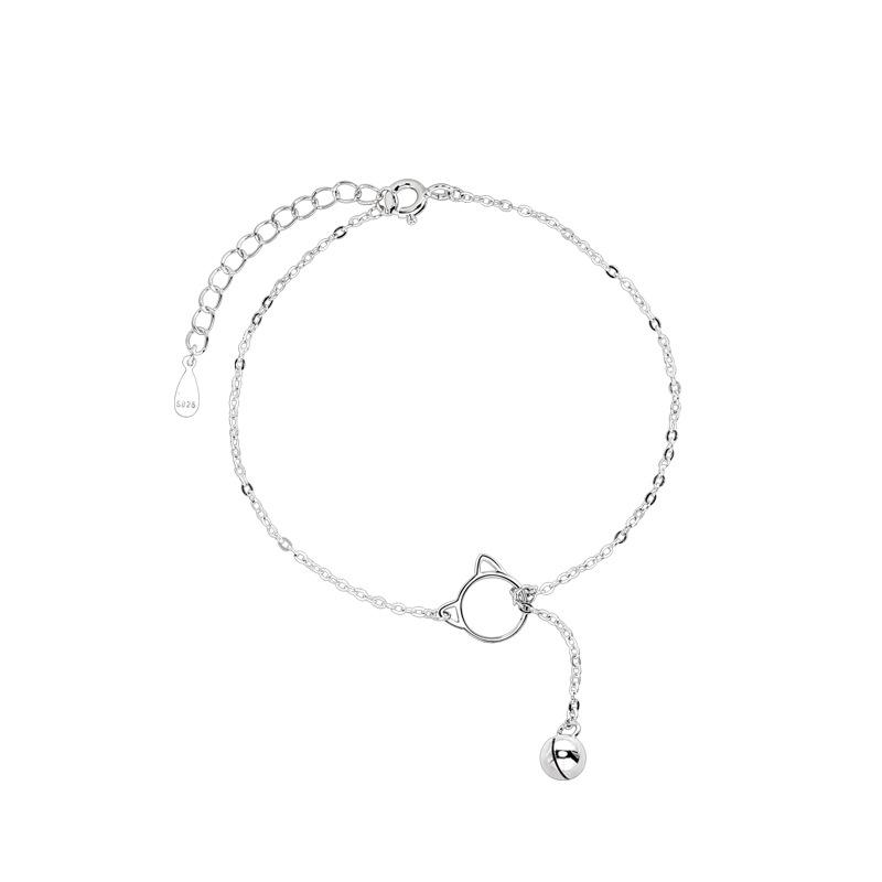 Cat Bell Bracelet Female Niche Design High Sense Korean Simple Girl Jewelry Creative Bracelet