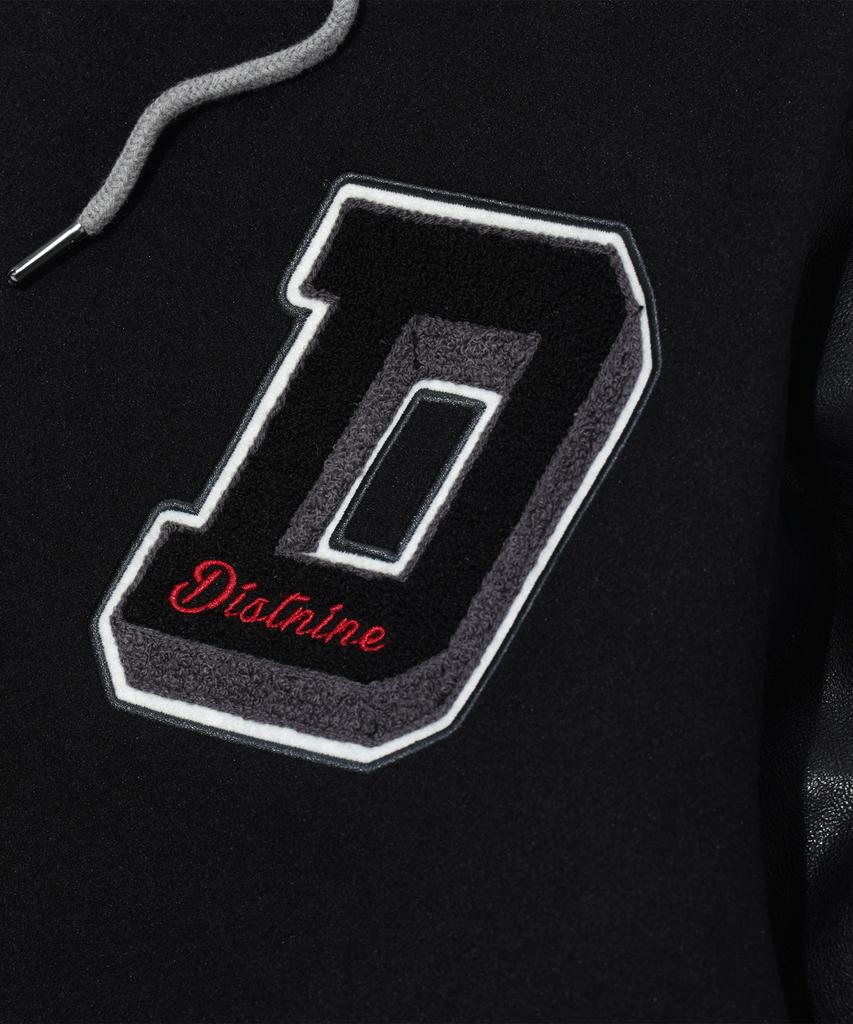 Distn9Ne D Wappen Varsity Padded Jumper Black (Lo1Ju016-076)