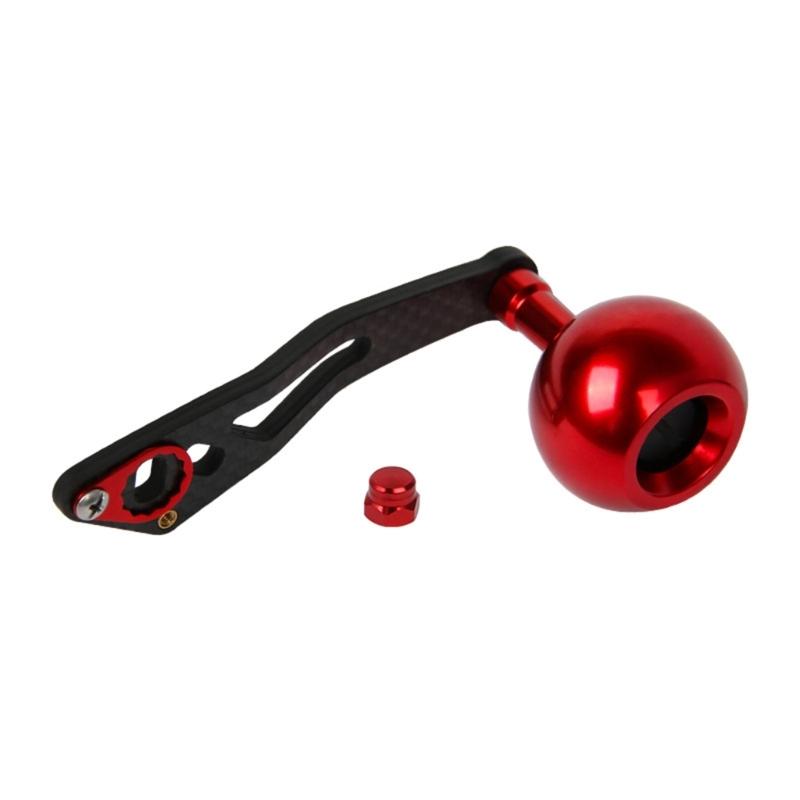 

Fishing Reel Handle Fishing Aluminum Alloys Handle Knob Grip Replacement Part червоний