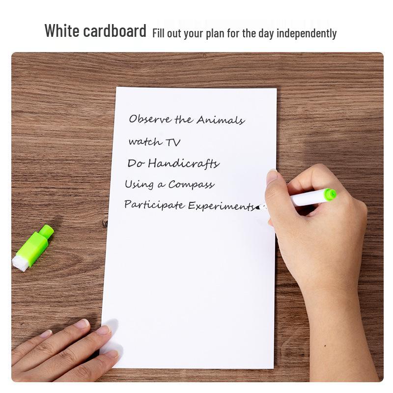 Children's Wooden Educational Check-In Board: Develop Good Habits and Self-Discipline