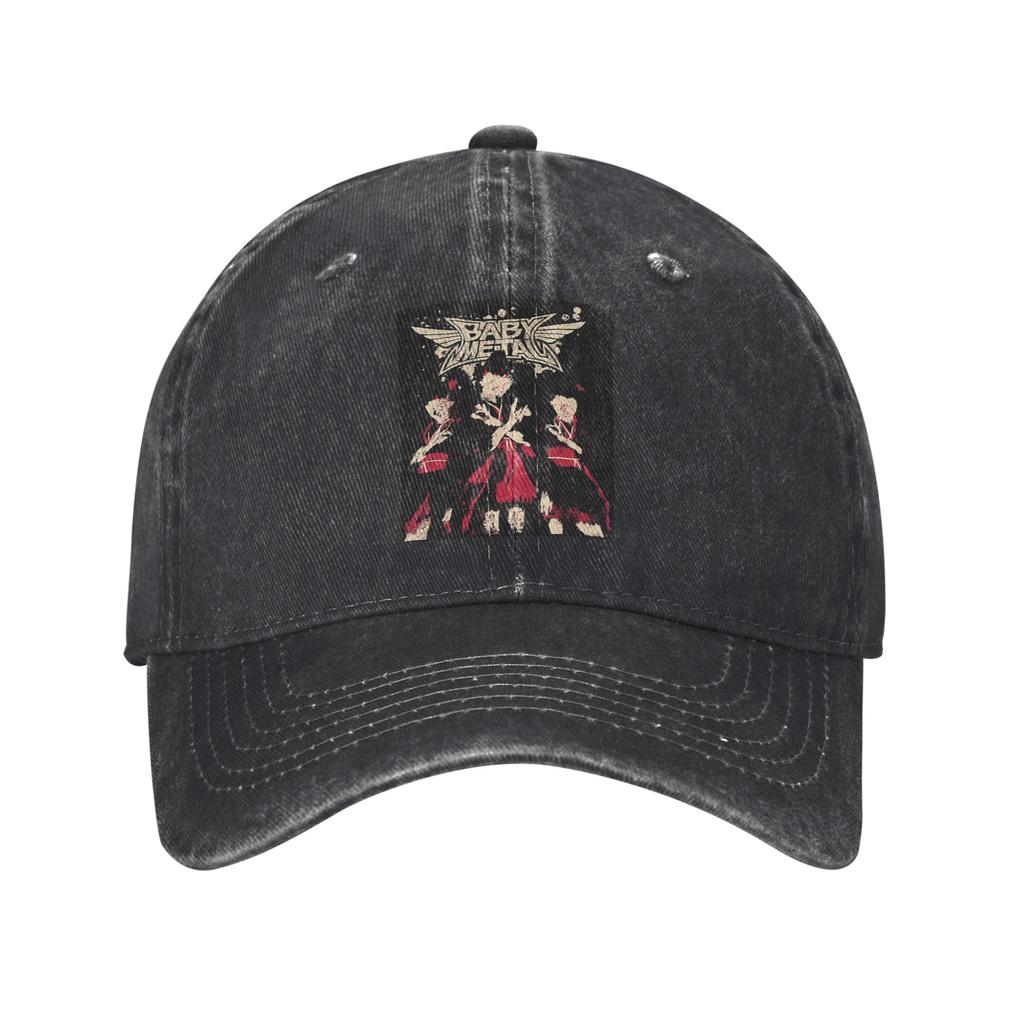 Cappellino in Tessuto Denim per Tour Babymetal Cappellini da Baseball Casual Cappello Regolabile Estivo Unisex Cappellini da Baseball