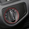 Car Headlight Switch Trim Frame Ring Knob Ring Trim Cover for VW Tiguan Golf Jetta MK5 MK6 Passat B6 B7 CC Touran Tiquan