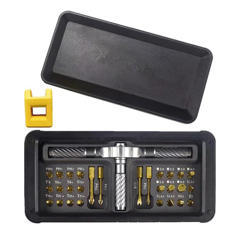 

Multipurpose 30-in-1 Ratchet Screwdriver Bits Tool Kit Compact Magnetic Anti-Loss Case Phone Computer Maintenance Essentials