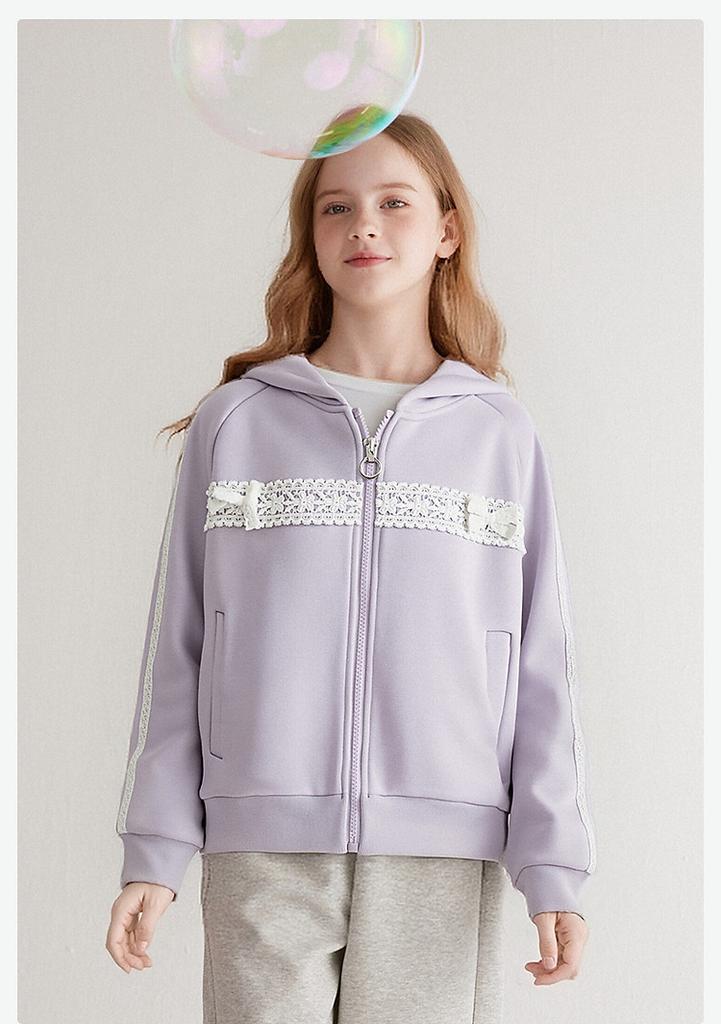Eurowind Lace Coat Girls' Autumn Hooded Top
