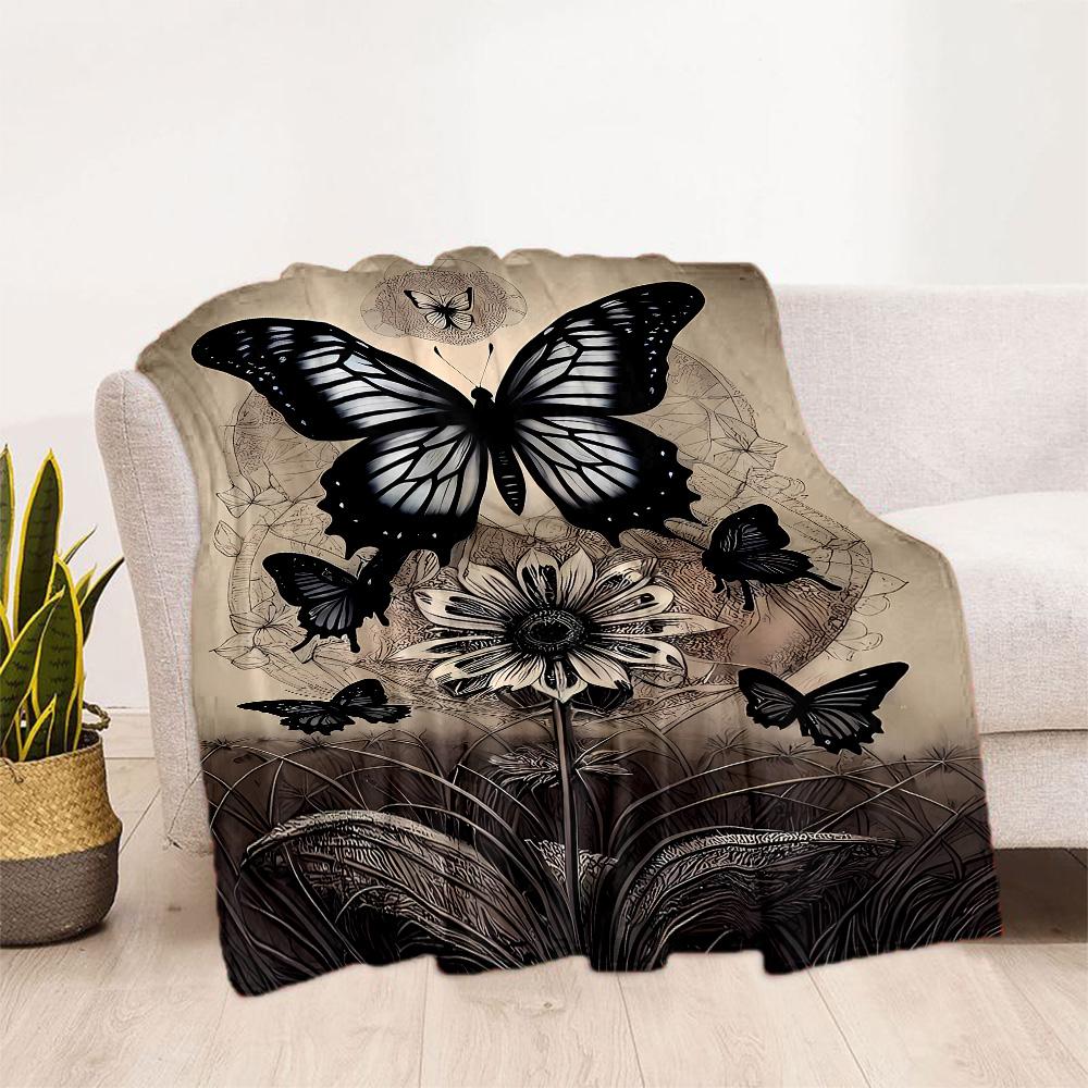 Enchanted Butterfly Garden blanket Suitable for offices, travel, living rooms also a good gift for friends and family Suitable for all seasons.
