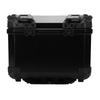 Motorcycle Top Case 45L Aluminum Alloy Handle Water Proof Anti Theft Lock System Universal Black