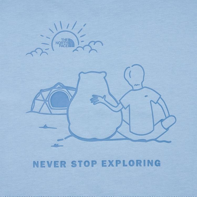 The North Face Urban Exploration SS24 T Shirt Unisex Cool Pale Blue NF0A8AUV-QEO
